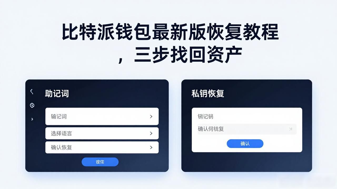 比特派钱包恢复私钥_比特派钱包恢复助记词_如何在比特派钱包官网最新版上快速恢复钱包?