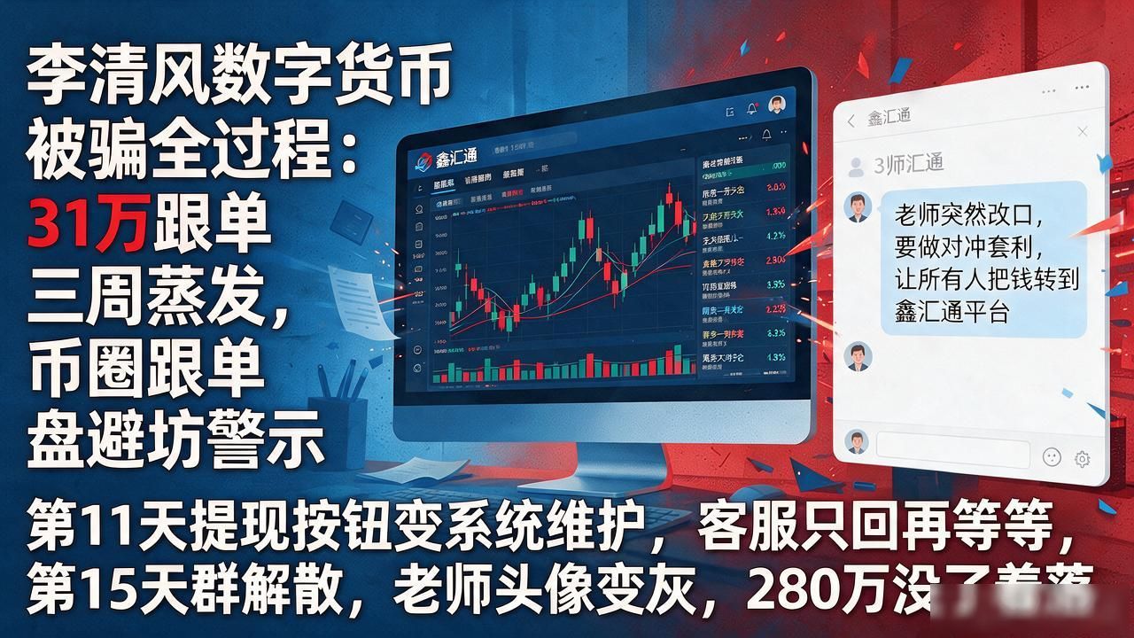 数字货币跟单群骗局_数字货币李清风被骗_台州个体户投资损失案例