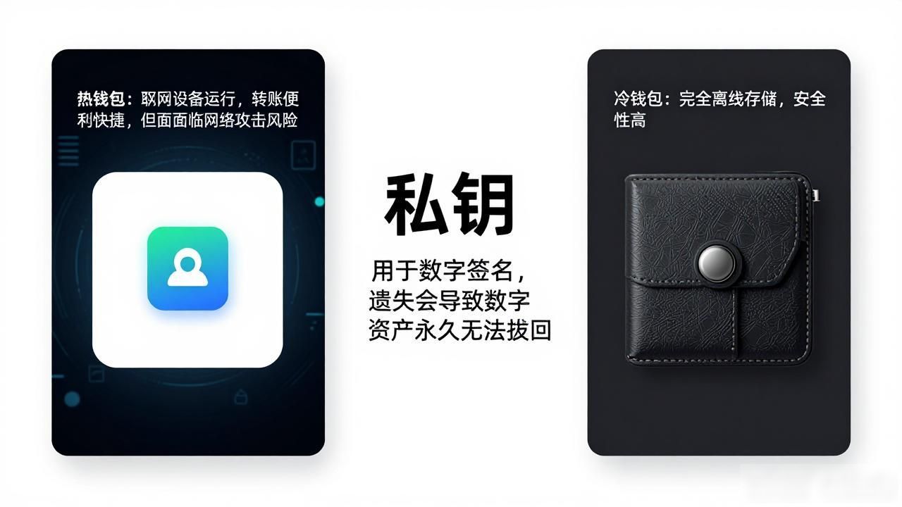 数字货币钱包私钥管理方法_热钱包冷钱包安全性对比_数字货币钱包是干啥的
