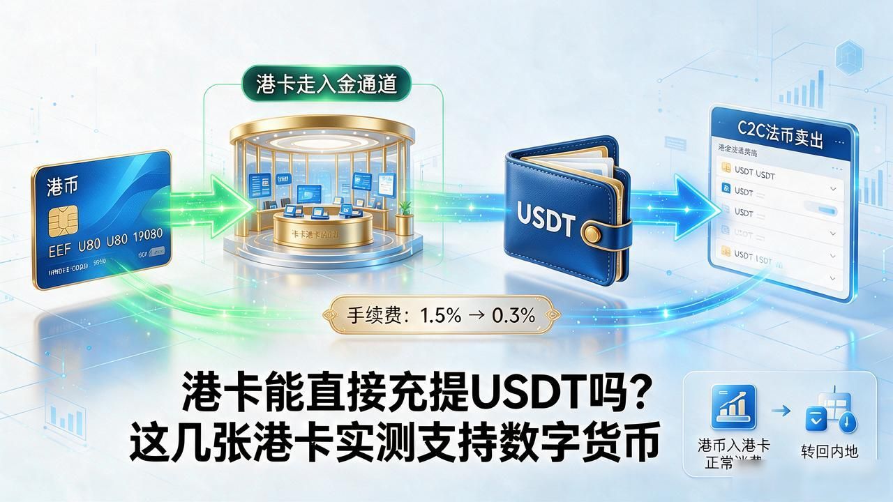 支持数字货币的港卡_汇丰中银招商永隆USDT充提_港卡对接数字货币通道