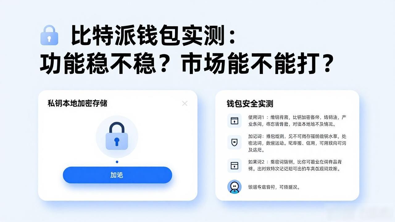 比特派钱包的功能测试与市场考虑_比特派钱包安全性私钥存储机制评测_比特派钱包多链支持交易速度测试