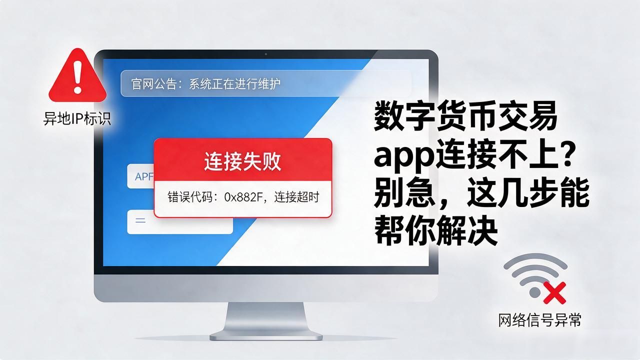 数字货币交易app无法连接_版本更新_风控限制_数字货币交易app连接不上_数字货币交易app连不上_网络问题_缓存清理