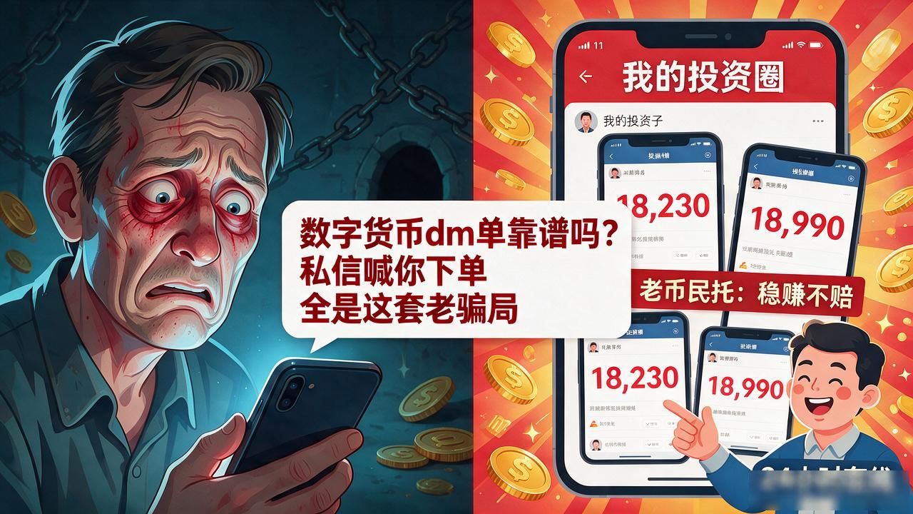 币圈私信骗局_数字货币dm单陷阱_数字货币dm单