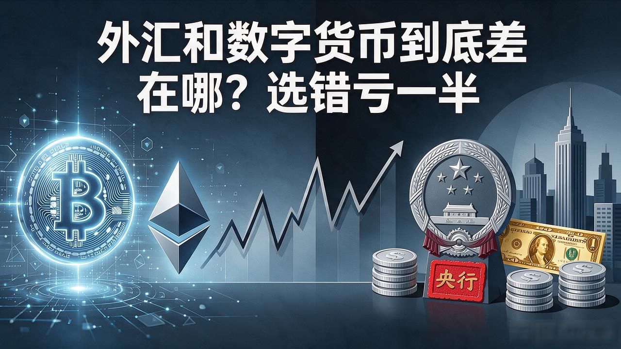外汇与数字货币的区别_炒外汇和炒数字货币的底层逻辑区别 外汇和数字货币的风险差异 稳健型投资者适合外汇还是数字货币